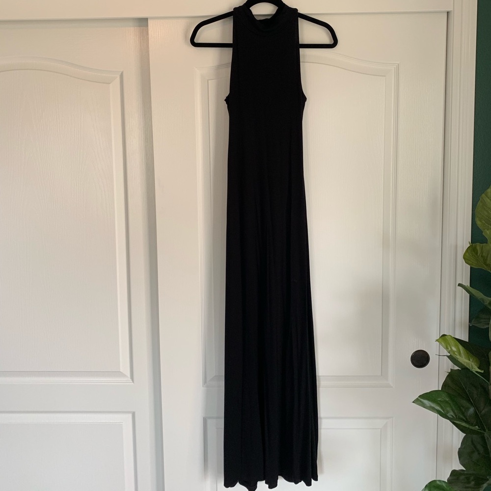 Black maxi dress